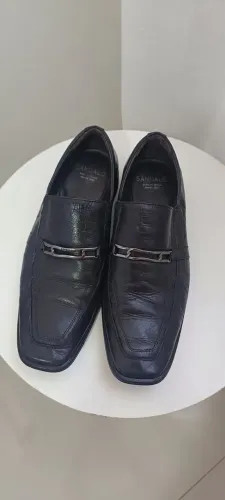 Lote 5 sapatos social em couro masculino n 38