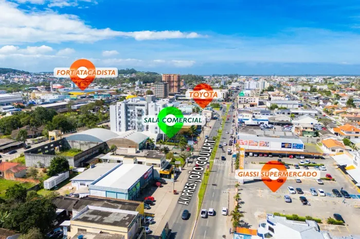 Sala comercial nova de 35m² para locação - Cidade Alta, Araranguá