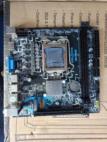 Placa mãe Aitek Delta H510M2K nova está sem o espelho