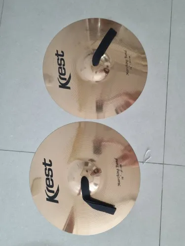 Par de Pratos de Marcha Krest 14"