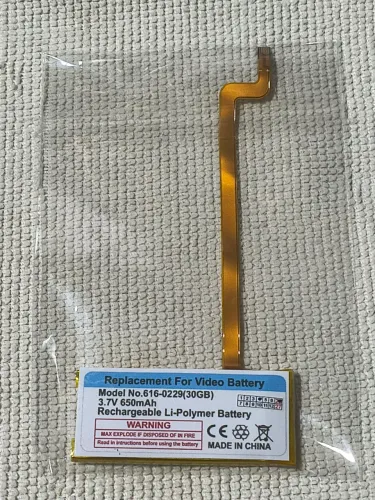Bateria iPod Classic 5, 6, 7 - 650mAh - Nova