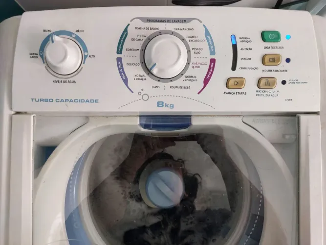 Máquina de Lavar Electrolux 8kg Turbo Capacidade LT09B - Funcionando Perfeitamente