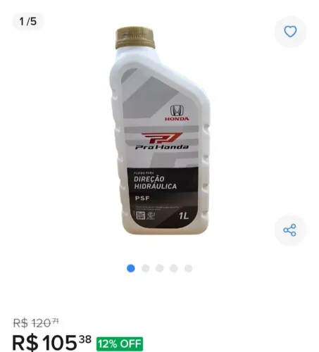 FLUIDO DIREÇÃO HIDRÁULICA