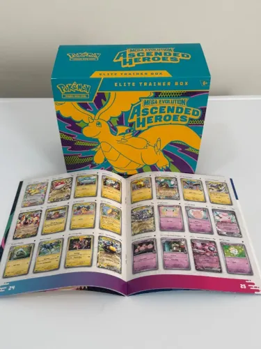 Pokémon Heróis Excelsos ETB Inglês aberta + 5 boosters avulsos português