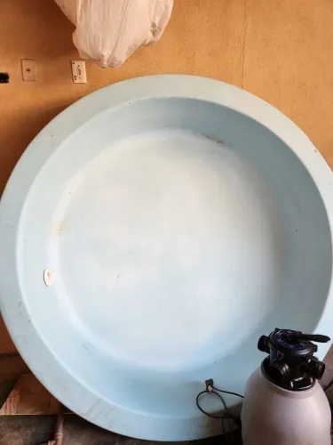 Piscina redonda 1, 57 por 50 cm co. Cascata de parede e bomba