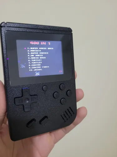 Mini Game Portátil Sup 400 Jogos Em 1 Retro - Bateria Recarregável