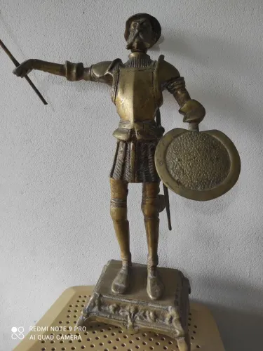 Escultura Dom Quixote,Metal: