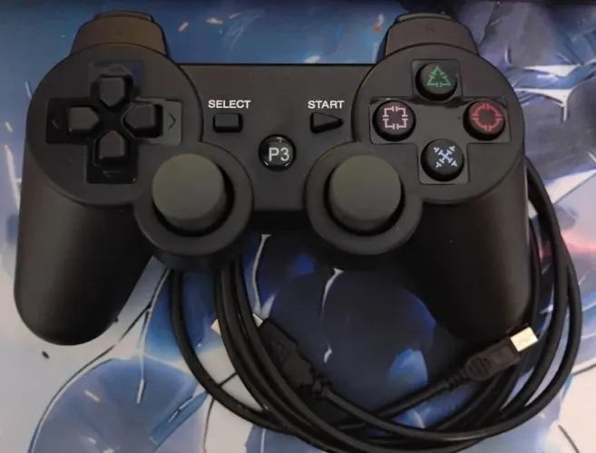 Controle de PS3 Paralelo + Cabo