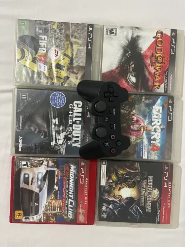? KIT PS3 - JOGOS + CONTROLE