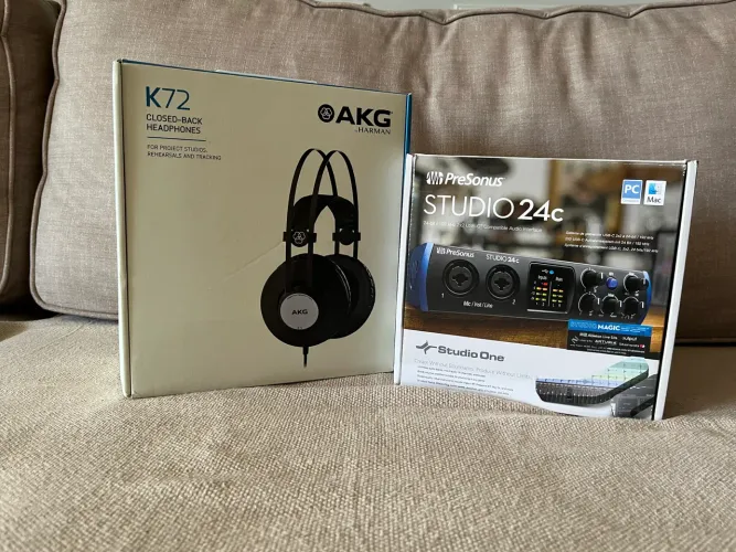 Interface Presonus 24c e Fone AKG K72