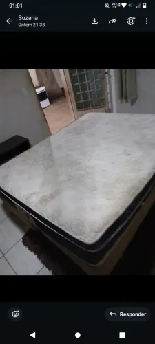 Base e colchão king por 350, ENTREGO
