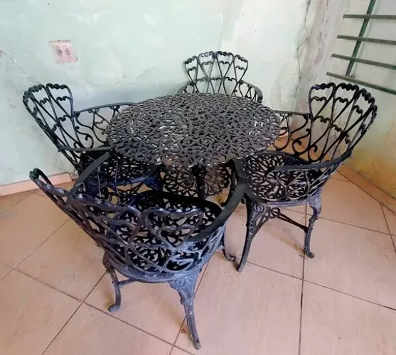 Conjunto mesa de jardim