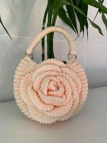 Bolsa de braço Cor Creme de Fio Náutico