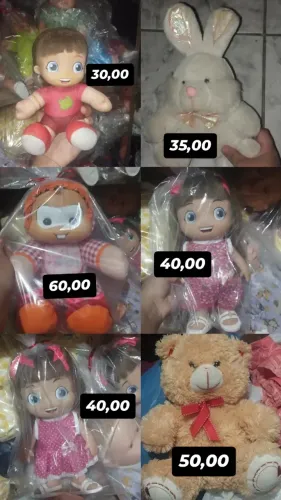 Pelúcias e bonecas
