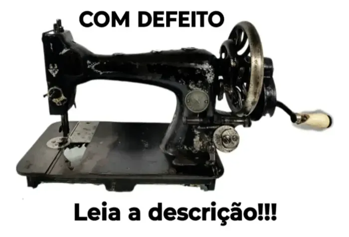 Máquina Costura Veritas Clemens Müller Manivela - Defeito