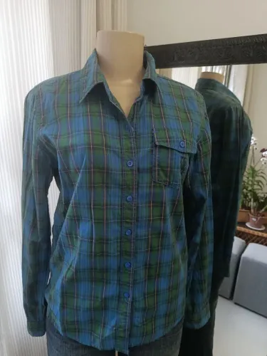 Camisa xadrez 100% algodão (fabricada em Bangladesh)