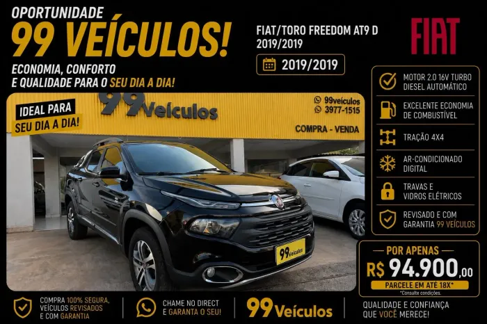 Fiat Toro Freedom 2.0 16V 4X4 Diesel Aut. 2019
