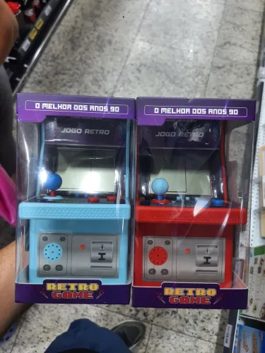 Mini arcade fliperama 1x26 jogos