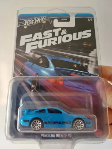 Hot Wheels Silver Porsche 911 GT3 RS Velozes e Furiosos