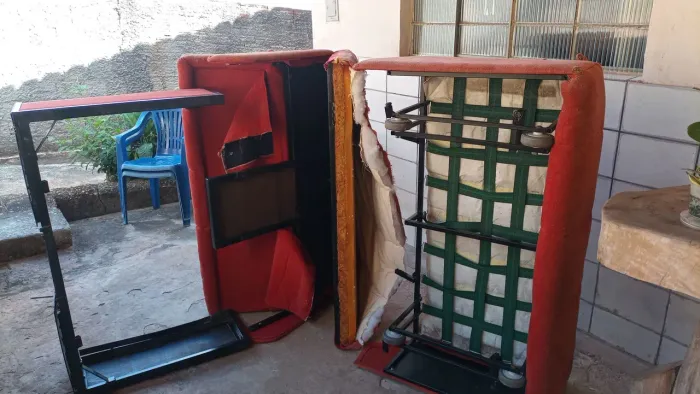 Estrutura sofá cama de AÇO