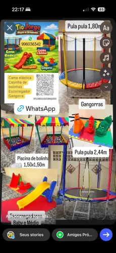 Cama elástica Piscina de Bolinhas