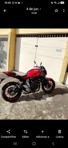 MT 07 moto muito conservada pneus novos