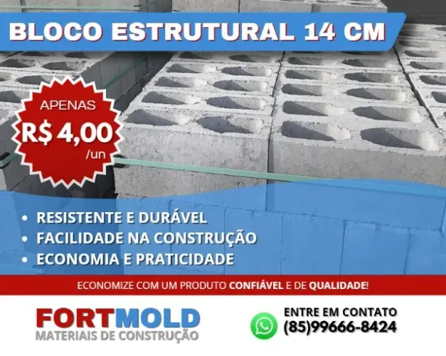 BLOCO ESTRUTURAL 14 CM