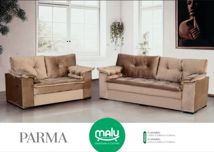 CONJUNTO SOFA LUXO NOVO EMBALADO 