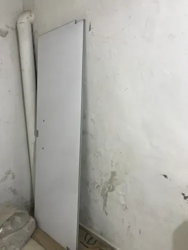 Portas blindex com película branca