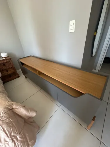 Rack de MDF cinza