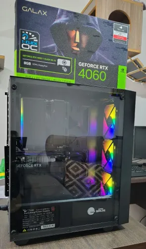 PC Gamer Ryzen 5 5600 + RTX 4060 + 6 TB armazenamento