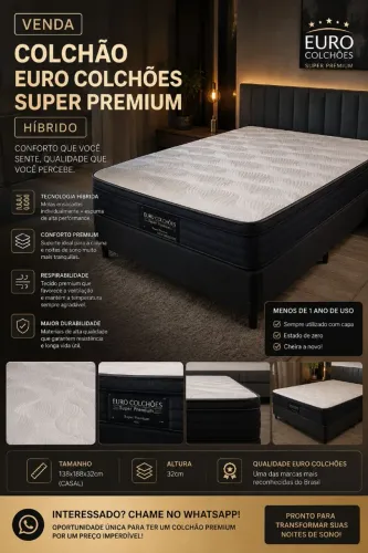 Colchão de casal da Euro colchões Premium