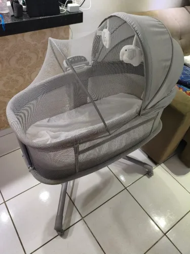 Berço Moisés Mastela 3 em 1 Automático Bluetooth - R$ 600