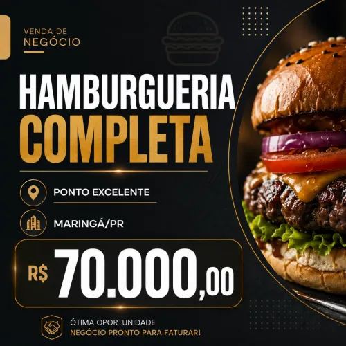 HAMBURGUERIA COMPLETA R$ 70.000,00 em MARINGÁ/PR