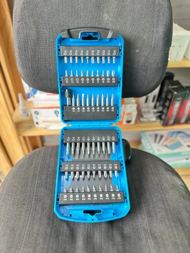 Kit Acessórios Parafusadeira 60 Peças | Pontas CRV + Adaptador Magnético