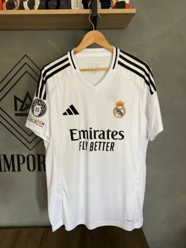 Camisa Real Madrid 24/25 com PATCH da Champions