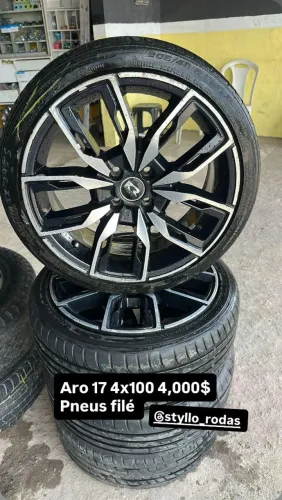 aro 17 pneus 70% em 10 x cartão 