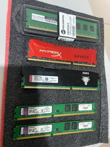Memória 8 giga ddr3 pc hypery e kingston 1600
