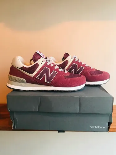 tênis new balance 574 vinho novo