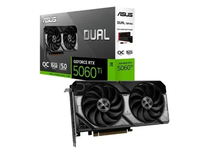 VGA PCI-e GeForce RTX5060Ti ASUS Dual OC Edition 16GB DDR7 128 bits [DUAL-RTX5060TI-O16G] 