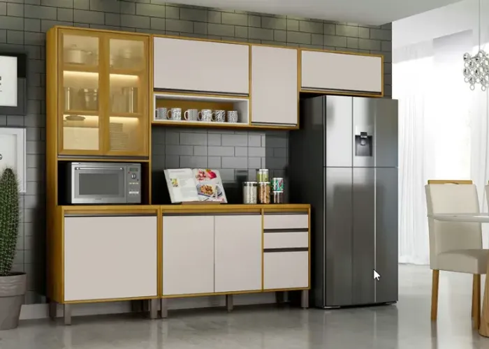 Cozinha Modular Eduarda 4 peças - VELLARI MOVEIS