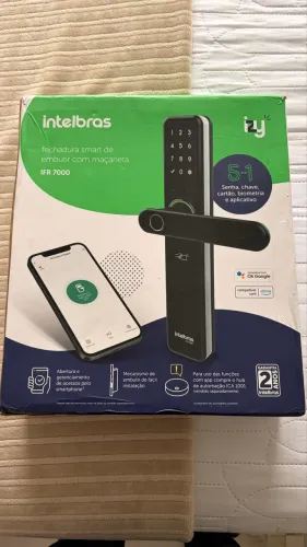 Fechadura Smart de Embutir com maçaneta