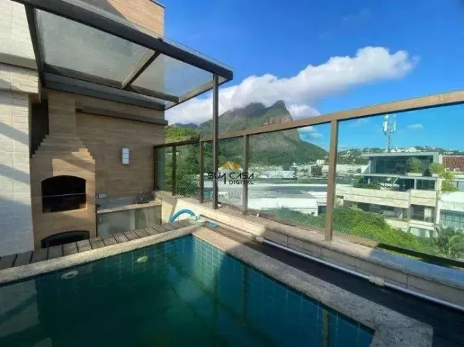Cobertura à venda com 3 suítes e vista Pedra da Gávea | Jardim Oceânico REF: BACB3414