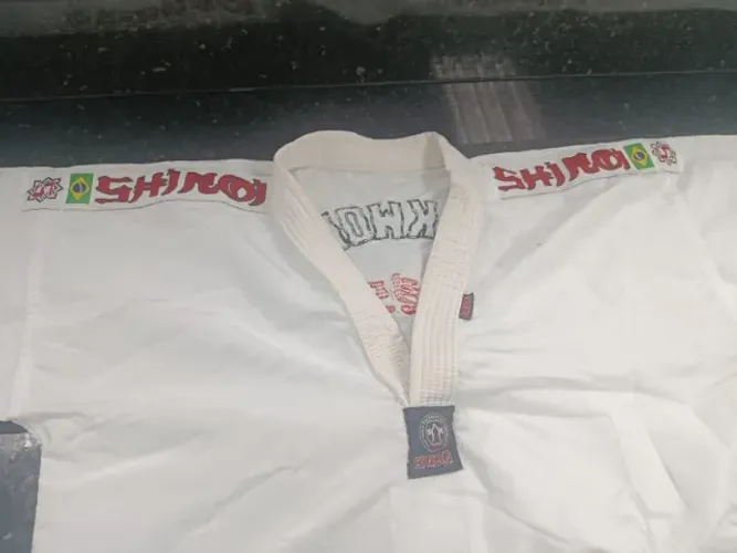 Dobok Taekwondo Shiroi - Adulto - (gola branca)