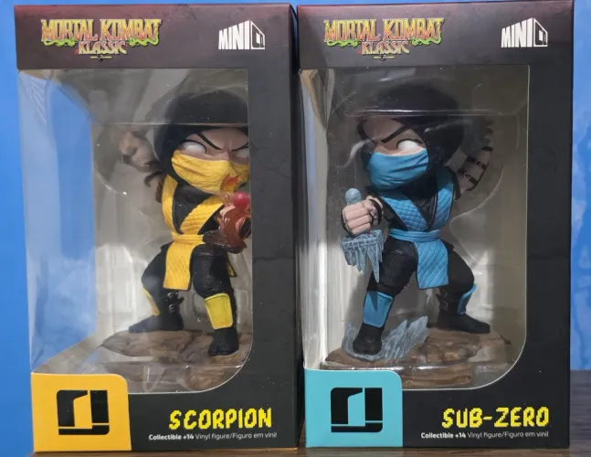 Minico Scorpion e Sub-Zero - Mortal Kombat - Iron Studios
