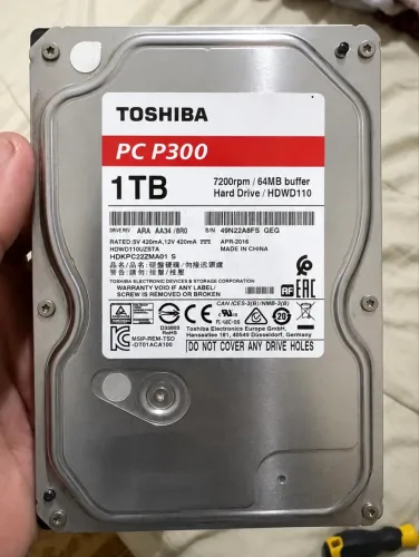 HD Toshiba 1TB 7200RPM SATA III