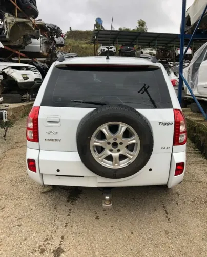 Peças Tiggo 2.0 2015 Porta Farol Capo Parachoque Airbag Motor Radiador Tampa Lanterna Bico