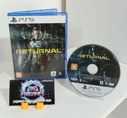 Jogo PS5 Returnal. Semi novo. Aqui na LOJA FABGAMES