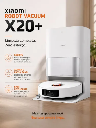 XIAOMI ROBOT VACUUM X20+ Robozinho de limpeza