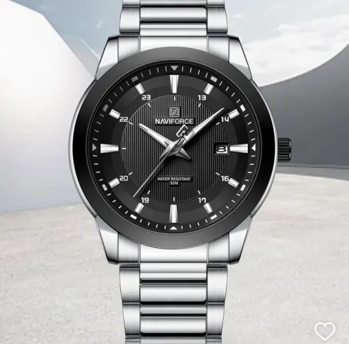 Relógio Naviforce Original Novo Inox